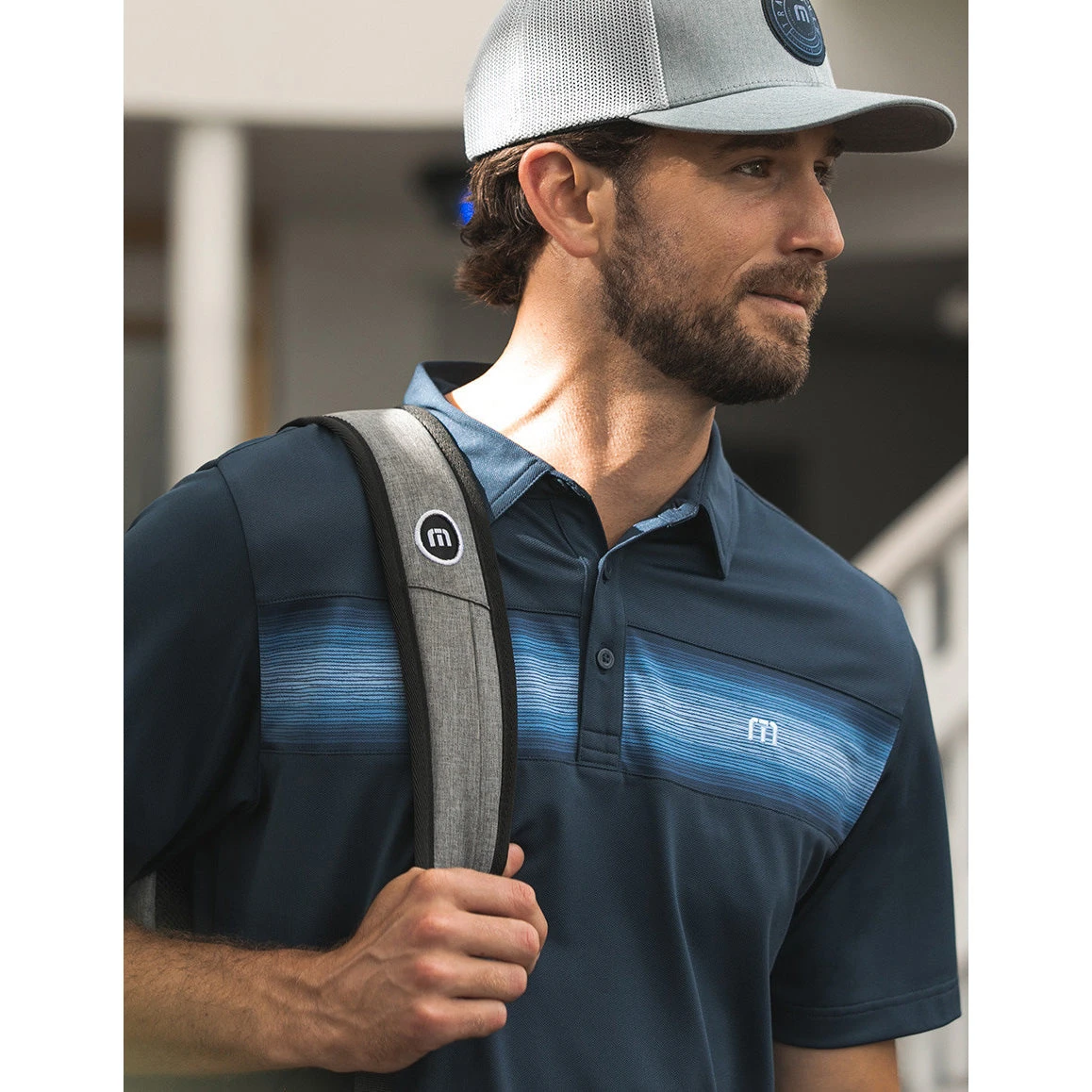 TravisMathew The Big Freeze Mens Polo Shirt 3 TravisMathew The Big Freeze Mens Polo Shirt - Image 3