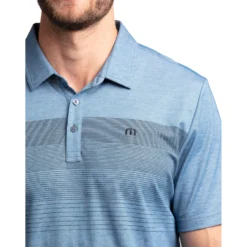 TravisMathew Two Min Drill Mens Golf Polo -Travis Mathew Shop 11565 HTHRBLUEOPAL 2 cd868be7 8413 40bb b359 cd3d3718fefc
