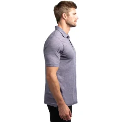 TravisMathew Flying Tortilla Mens Golf Polo -Travis Mathew Shop 11592 PURPLESAGEBLK 1