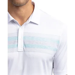 TravisMathew Transcontinental Mens Golf Polo 5 TravisMathew Transcontinental Mens Golf Polo -Travis Mathew Shop 12308 WHITE 2