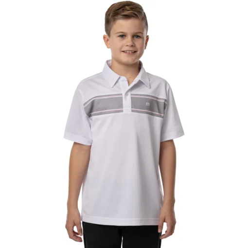 TravisMathew J Night Life Boys Golf Polo -Travis Mathew Shop 19752 WHITE