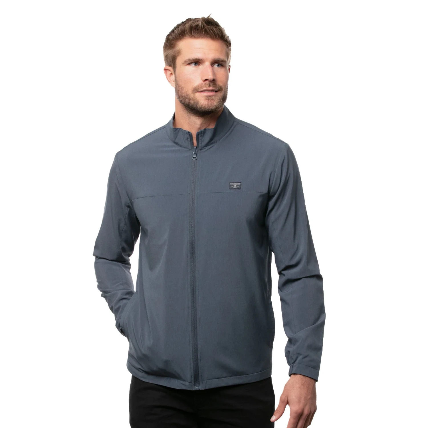 TravisMathew Tee Box Mood Indigo Mens Golf Jacket 1 TravisMathew Tee Box Mood Indigo Mens Golf Jacket