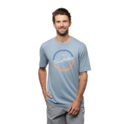 TravisMathew Mixologist Heather Federal Blue Mens Golf T-Shirt