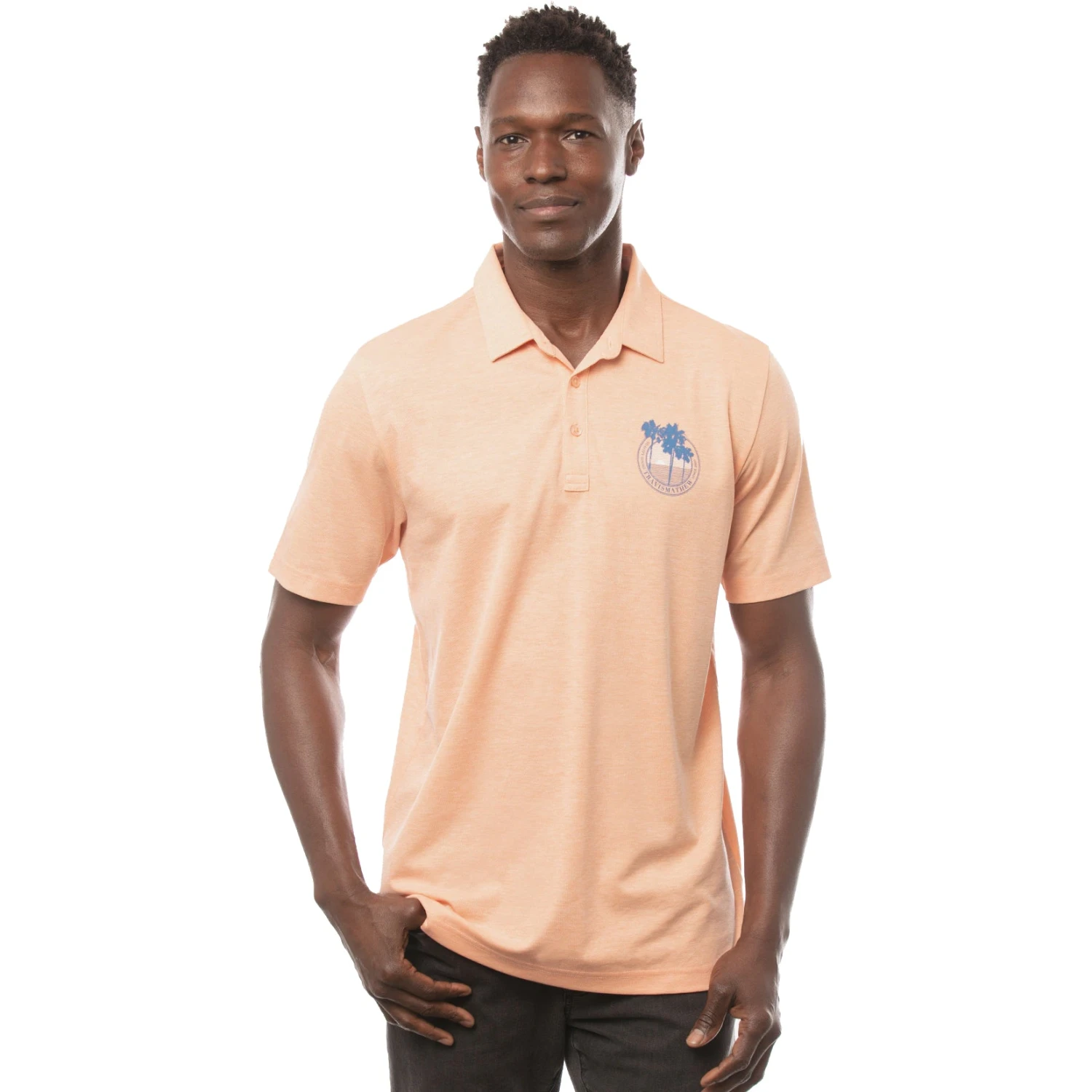 TravisMathew Brogrammer Heather Autumn Sunset Mens Golf Polo 1 TravisMathew Brogrammer Heather Autumn Sunset Mens Golf Polo