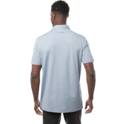 TravisMathew Aerial View Heather Federal Blue Mens Golf Polo -Travis Mathew Shop 21167 HTHRFEDRLBLU 2 120e1b87 ed12 450f 8111 a5e9f0499c8e