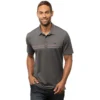TravisMathew Beach Buzz Heather Black Mens Golf Polo