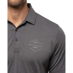 TravisMathew Bar Menu Heather Black Mens Golf Polo -Travis Mathew Shop 21170 HTHRBLACK0HBL 2 48313afe 7169 4b4f a661 80a27d357040