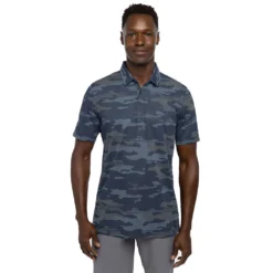 TravisMathew Heater Camo Mens Golf Polo -Travis Mathew Shop 24370 BLUENIGHTS