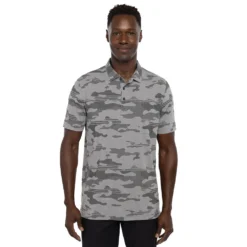 TravisMathew Heater Camo Mens Golf Polo -Travis Mathew Shop 24370 GREY