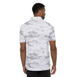 TravisMathew Heater Camo Mens Golf Polo -Travis Mathew Shop 24370 WHITE 1