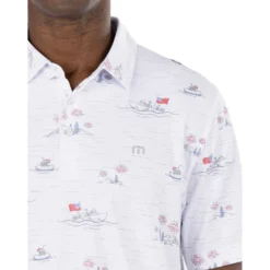 TravisMathew Lake Break Mens Golf Polo -Travis Mathew Shop 24585 WHITE1WHT 2 3e6eac65 b677 44b6 bb16 82ba7fb3552e