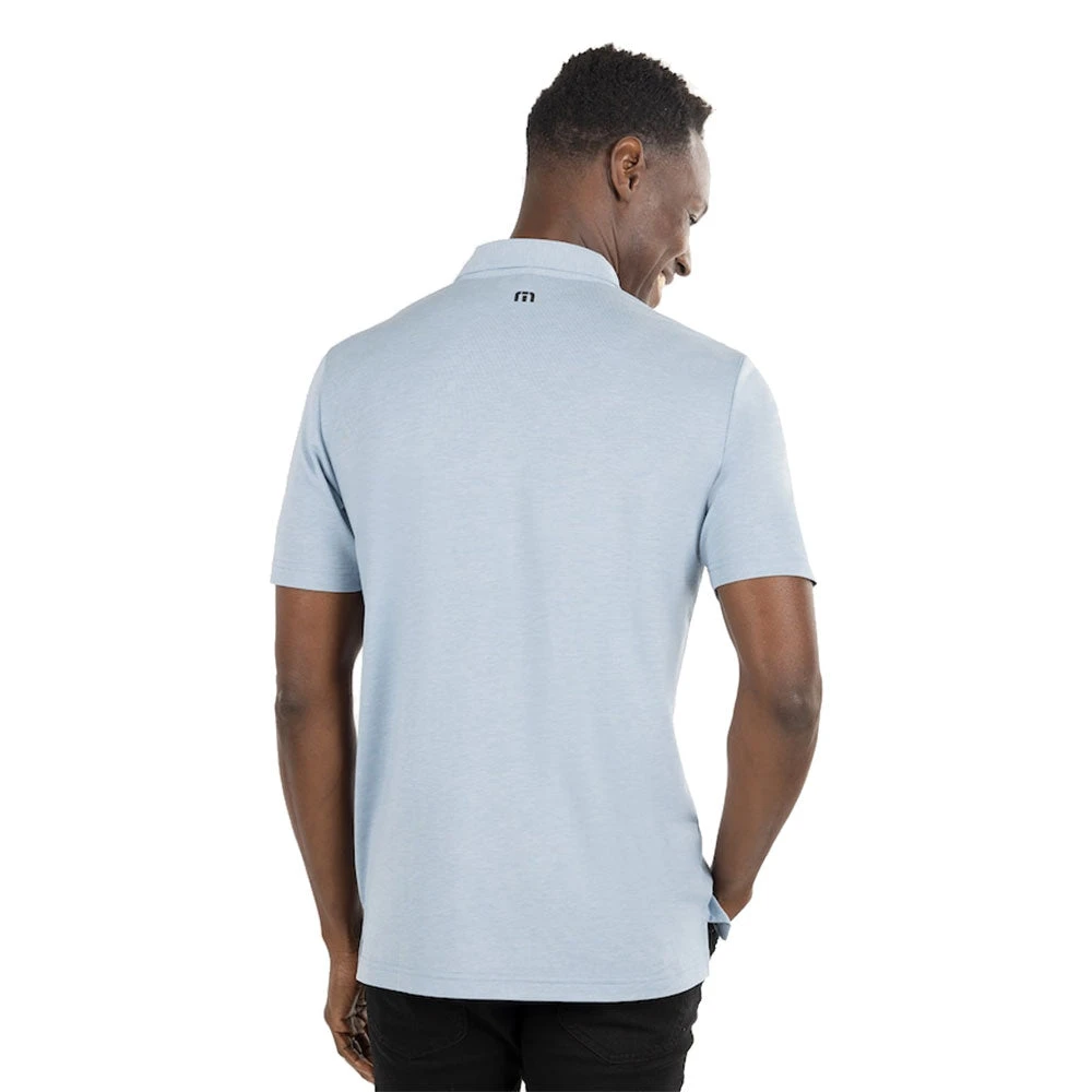 TravisMathew Desert Drive Faded Denim Mens Golf Polo 2 TravisMathew Desert Drive Faded Denim Mens Golf Polo - Image 2