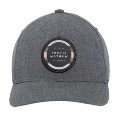 TravisMathew Free Roll Heather Grey Pinstripe Mens Hat