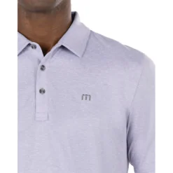 TravisMathew Seven Lakes Heather Silver Bullet Mens Golf Polo 5 TravisMathew Seven Lakes Heather Silver Bullet Mens Golf Polo -Travis Mathew Shop 30738 HTHRSILVR5HSB 2