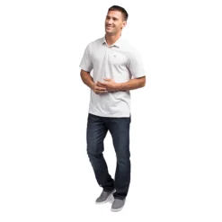 TravisMathew Classy Mens Golf Polo -Travis Mathew Shop CLASSY HEATHERWHITE 3