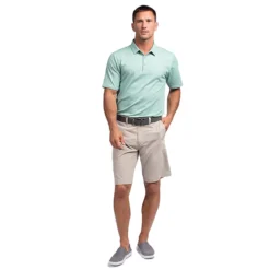 TravisMathew Classy Mens Golf Polo -Travis Mathew Shop CLASSY HTHBERYLGREEN 3
