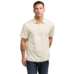 TravisMathew Classy Mens Golf Polo -Travis Mathew Shop CLASSY HTHPALEBANANA