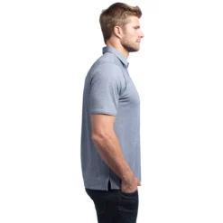 TravisMathew Classy Mens Golf Polo -Travis Mathew Shop CLASSY HTHVINTINDIGO 1