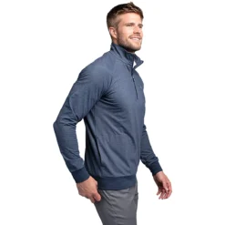 TravisMathew Zachary Mens Golf 1/2 Zip -Travis Mathew Shop ZACHARY HTHBLUENIGHTS 1